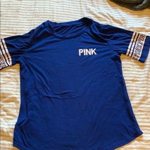 Pink blue tee
